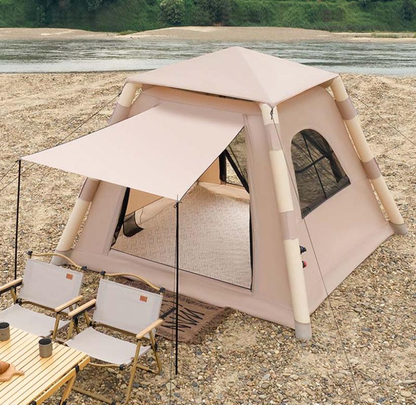 Camping Large Air Tent for 4-5 people Air shelter Dome tent Family Hiking inflatable One-touch tent Outdoor Camping Family Tent