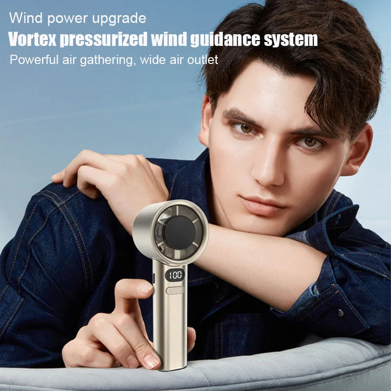 Handheld Fan – USB Rechargeable, High-Speed Personal Cooling Fan