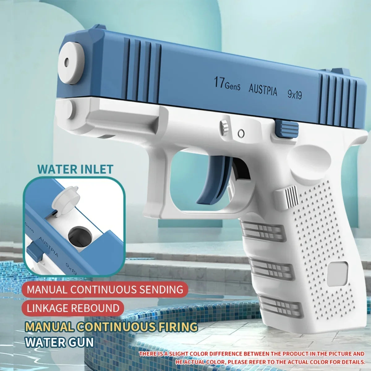 High-Pressure Water Gun – Automatic Energy-Charging Squirt Toy for Kids