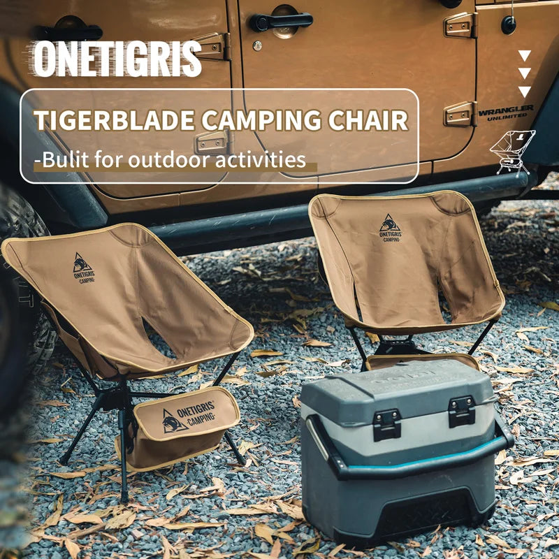 Tigerblade Camping Chair Foldable Outdoor Chair Triangle Framed Compact Portable Backpacking Hiking Chair