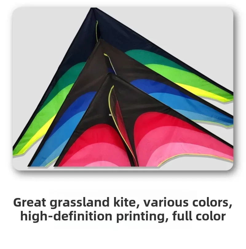 Large Delta Kite for Kids & Adults Easy To Fly Large Huge Delta Kite Come with 5m Tail Easy To Fly Kite Outdoor Toy
