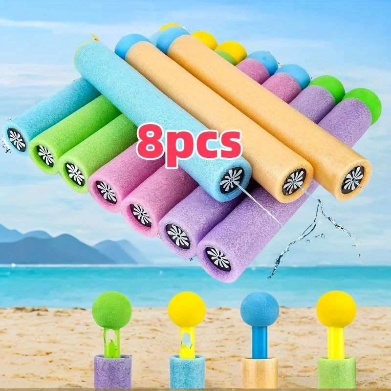 4/8pcs, Random Color Mini Summer Beach Water with Pull-High Pressure Water for Party Games and Outdoor Play