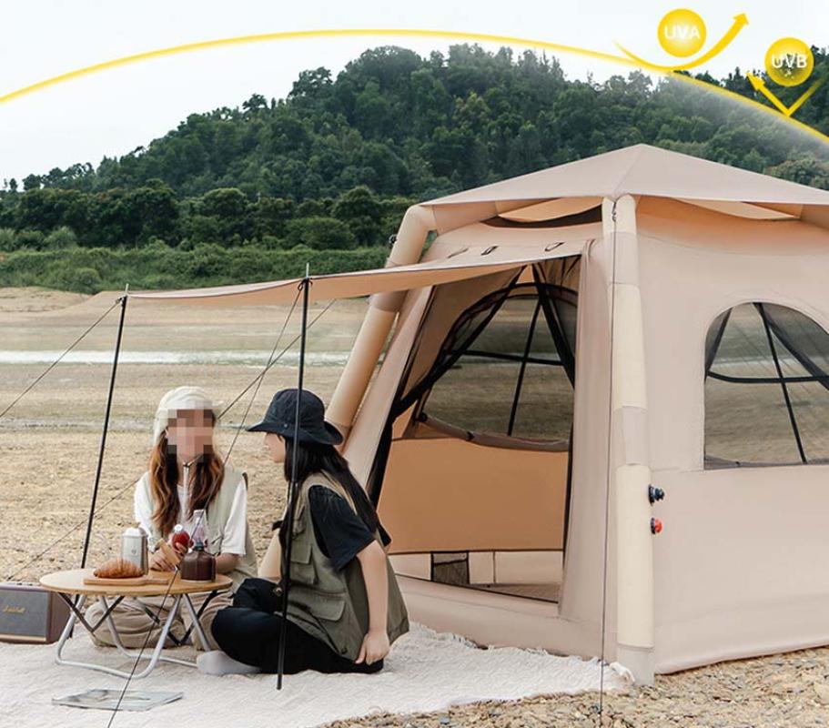 Camping Large Air Tent for 4-5 people Air shelter Dome tent Family Hiking inflatable One-touch tent Outdoor Camping Family Tent