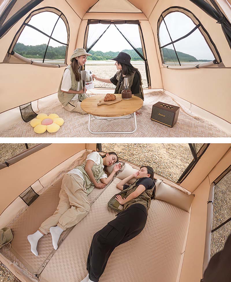 Automatic Inflatable Tent Quick Setup Portable Folding Outdoor Camping Shelter with UV Protection Waterproof for Picnic