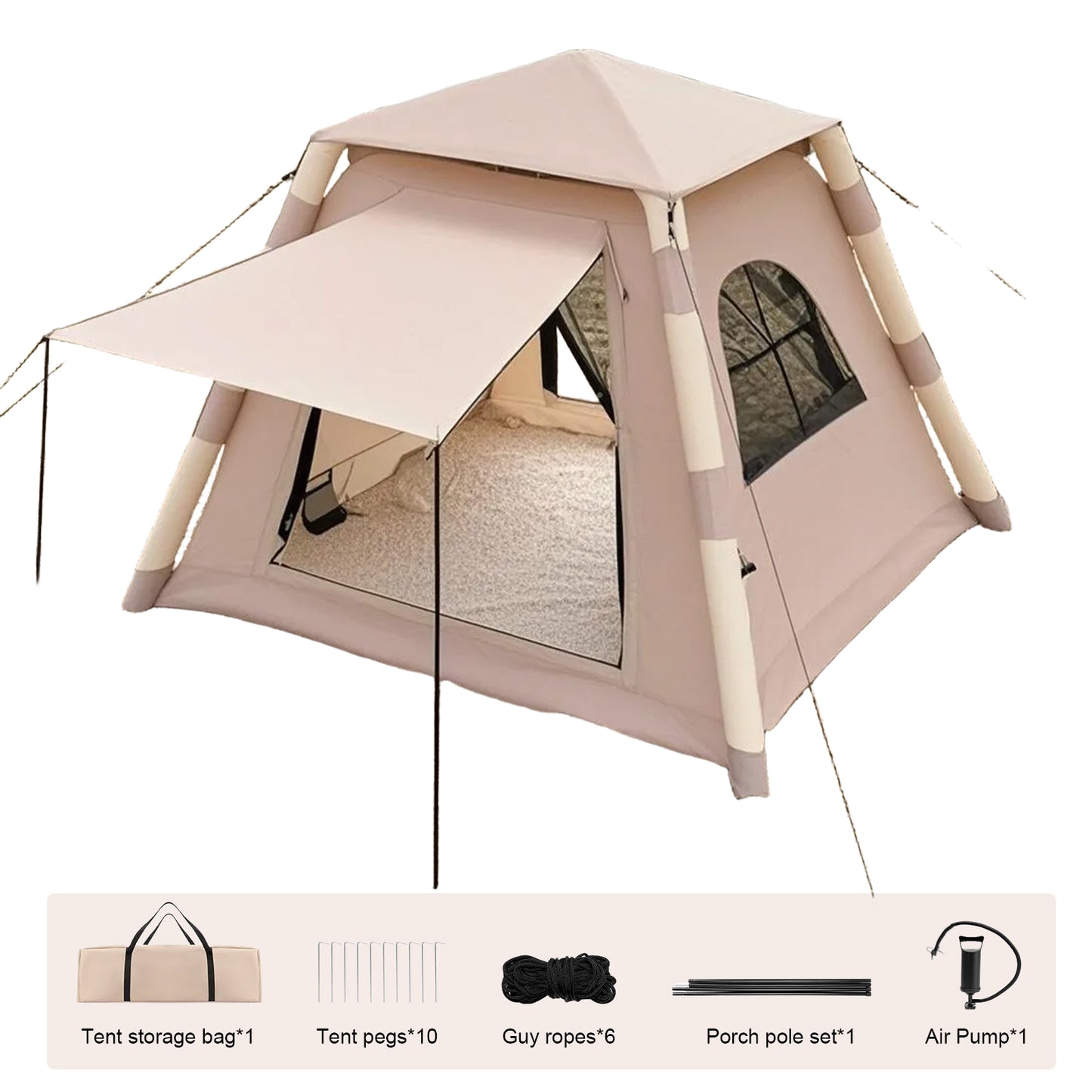 Automatic Inflatable Tent Quick Setup Portable Folding Outdoor Camping Shelter with UV Protection Waterproof for Picnic