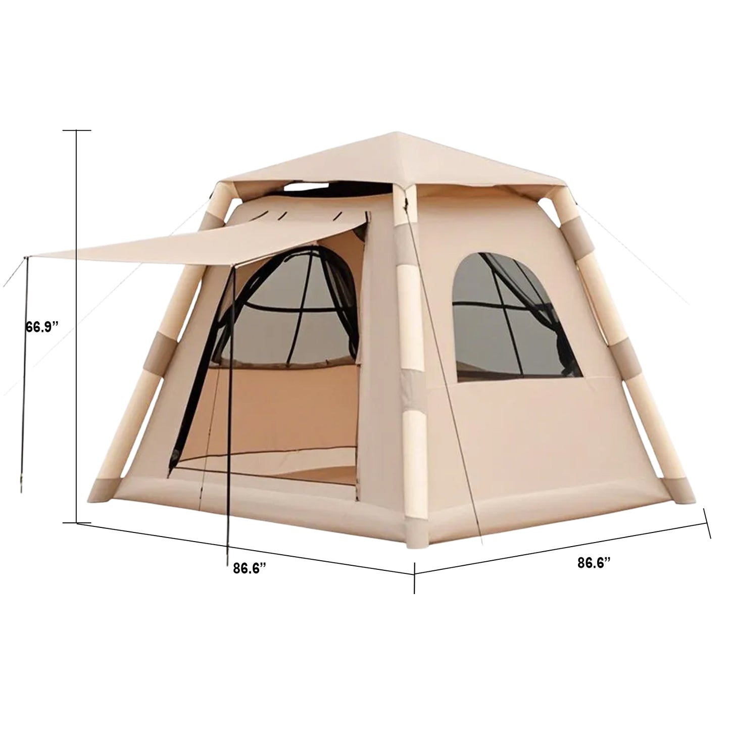 Automatic Inflatable Tent Quick Setup Portable Folding Outdoor Camping Shelter with UV Protection Waterproof for Picnic