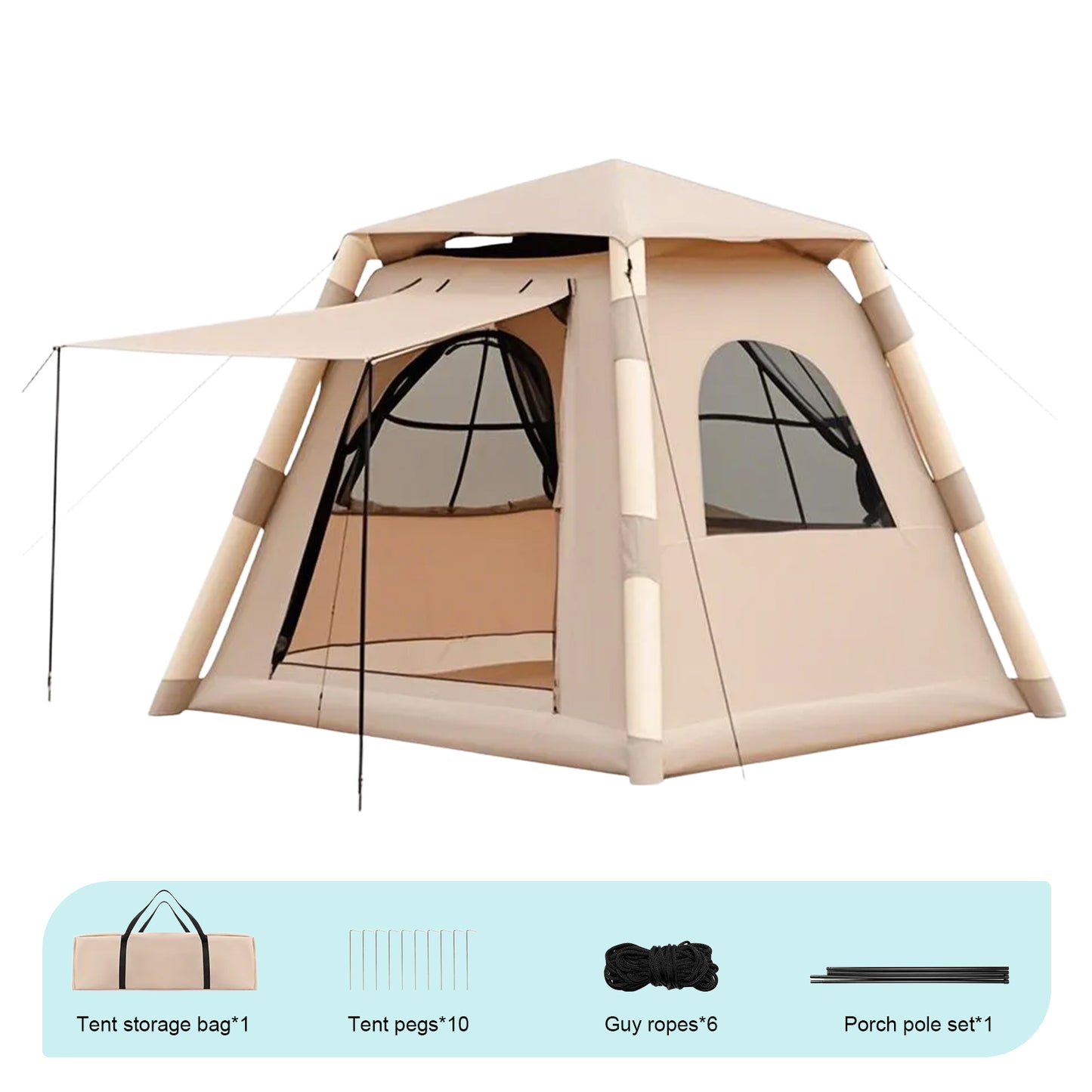 Automatic Inflatable Tent Quick Setup Portable Folding Outdoor Camping Shelter with UV Protection Waterproof for Picnic