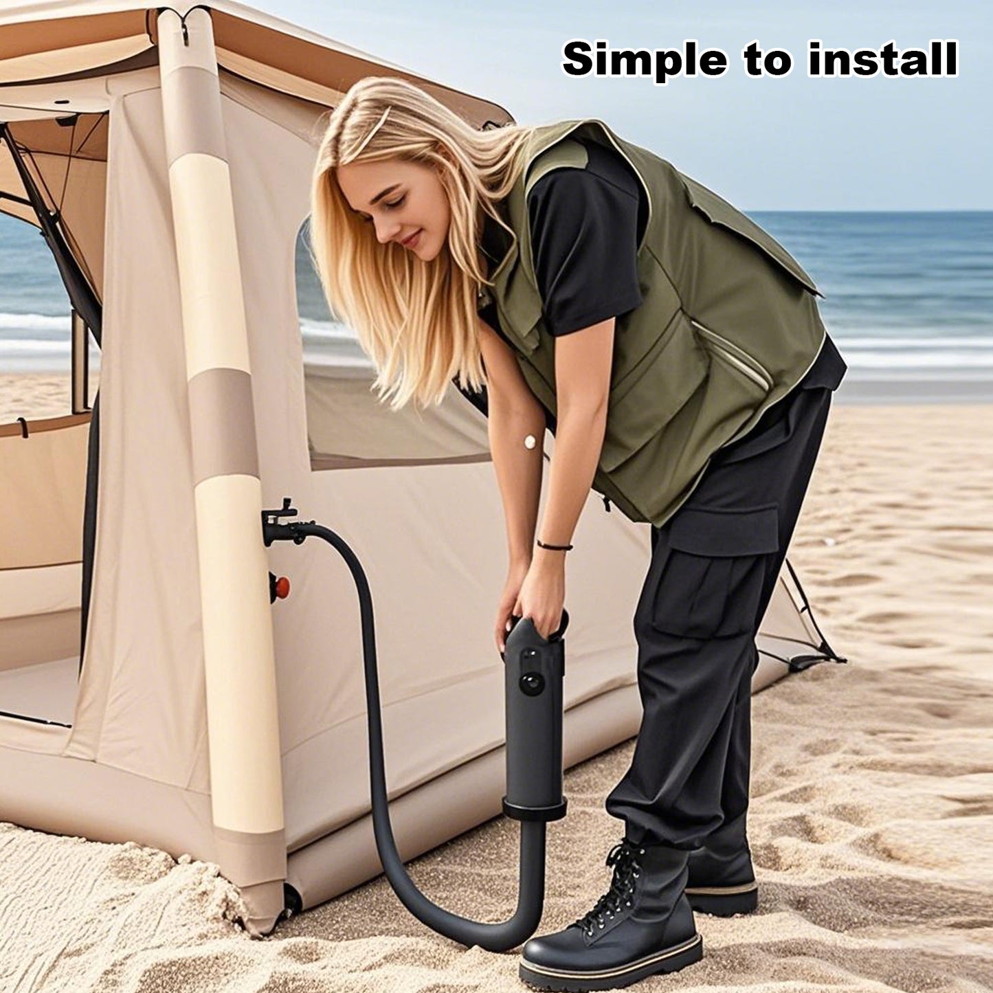 Automatic Inflatable Tent Quick Setup Portable Folding Outdoor Camping Shelter with UV Protection Waterproof for Picnic