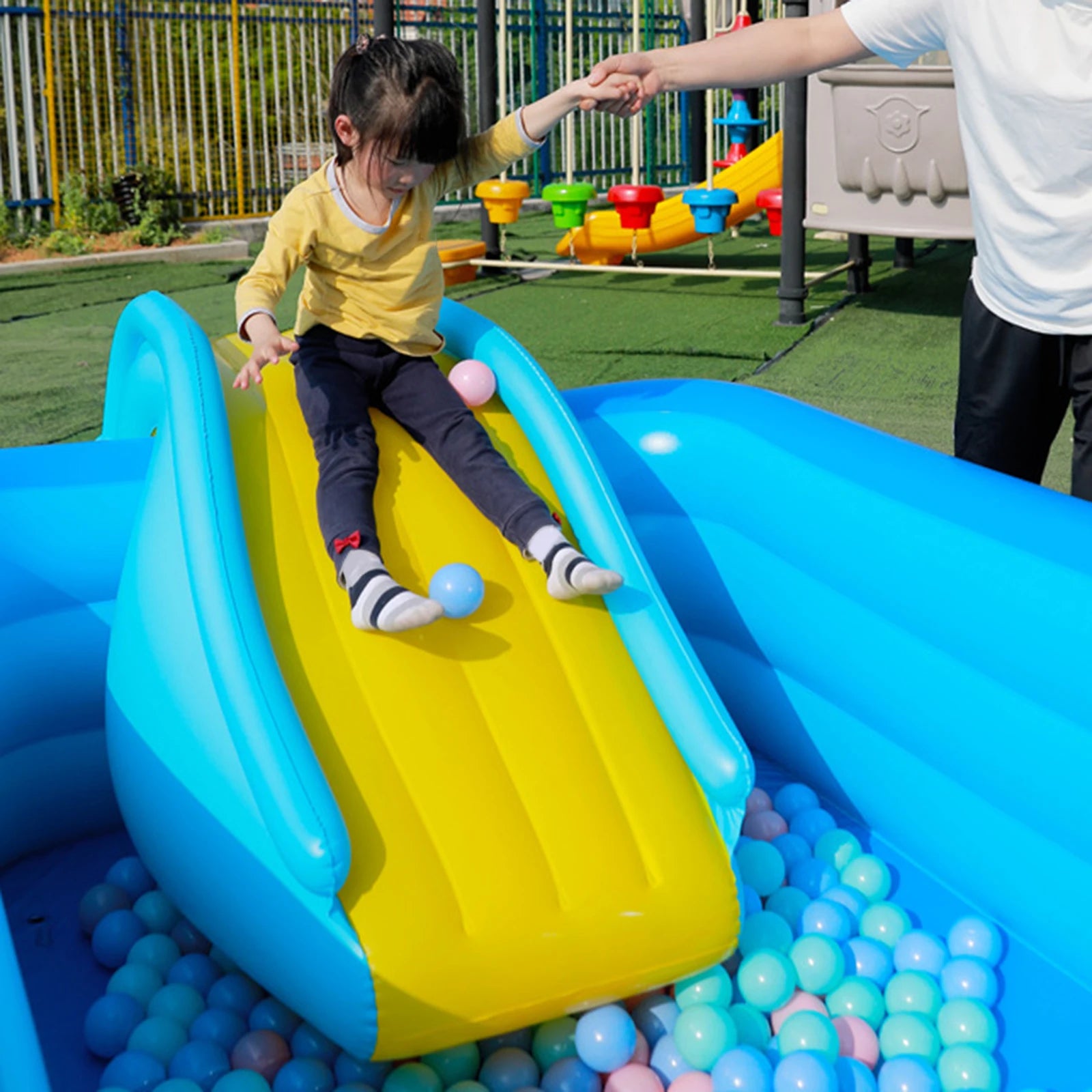 Inflatable Pool Slide for Kids – Outdoor Climber & Splash Slide for Above-Ground Pools