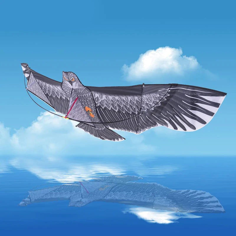 1.1m 3D Flat Eagle Kite – Large Flying Bird Kite for Kids, Outdoor Cloth Toy, Random Color