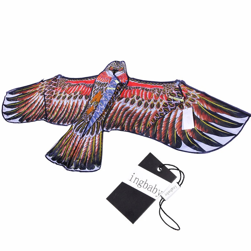 1.1m 3D Flat Eagle Kite – Large Flying Bird Kite for Kids, Outdoor Cloth Toy, Random Color