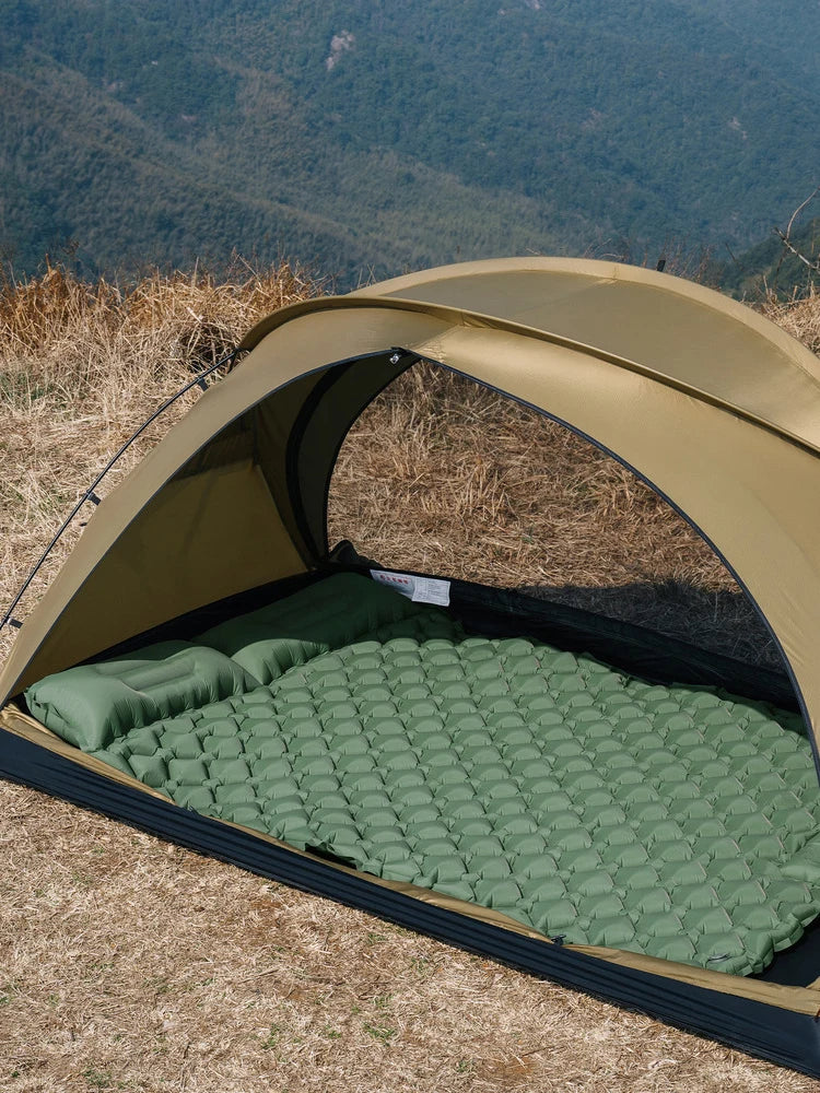 Camping Air Mattress 1-2 Person | Electric/Foot Pump Inflatables | Fast Inflation, Anti-Slip Surface Portable for Hiking/Beach