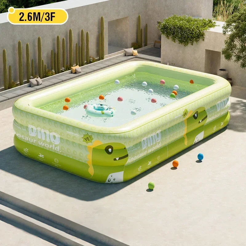 Large Inflatable Pool – Foldable Family Pool for Indoor & Outdoor Use