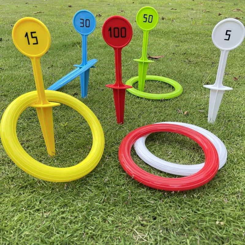 Outdoor Toss Ring Game – 4/8PCS Giant PVC Throwing Rings for Beach, Lawn & Pool Party Fun