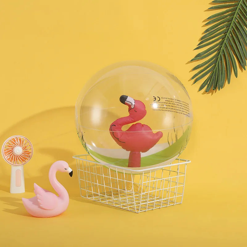 Inflatable Pool Toys – Unicorn, Flamingo, Beach Ball & Swim Ring Set