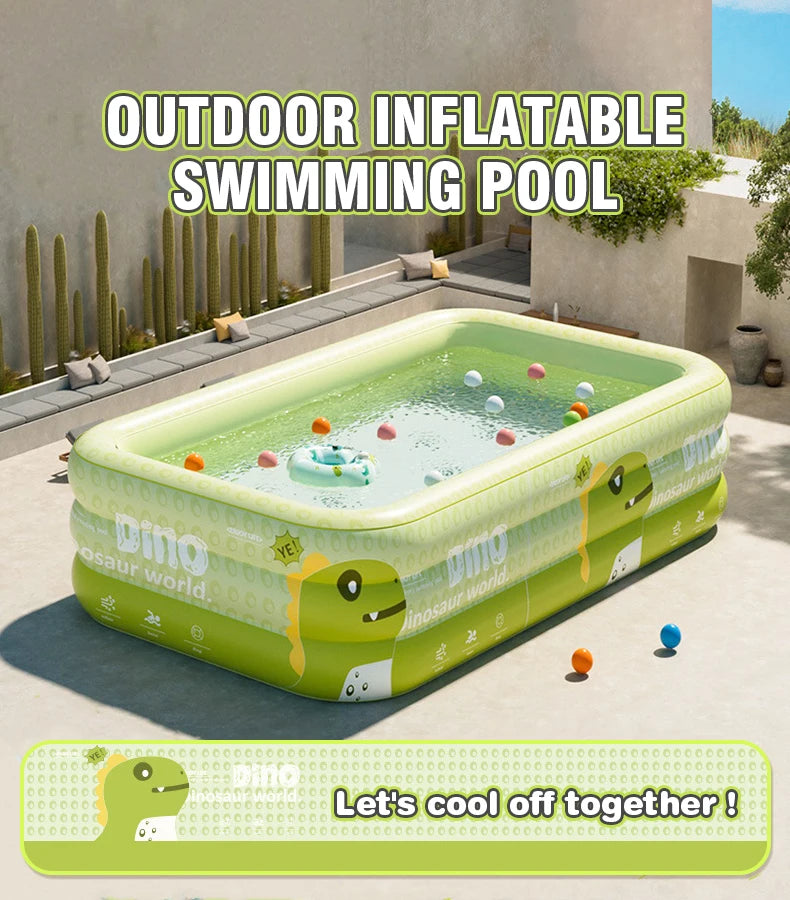Large Inflatable Pool – Foldable Family Pool for Indoor & Outdoor Use