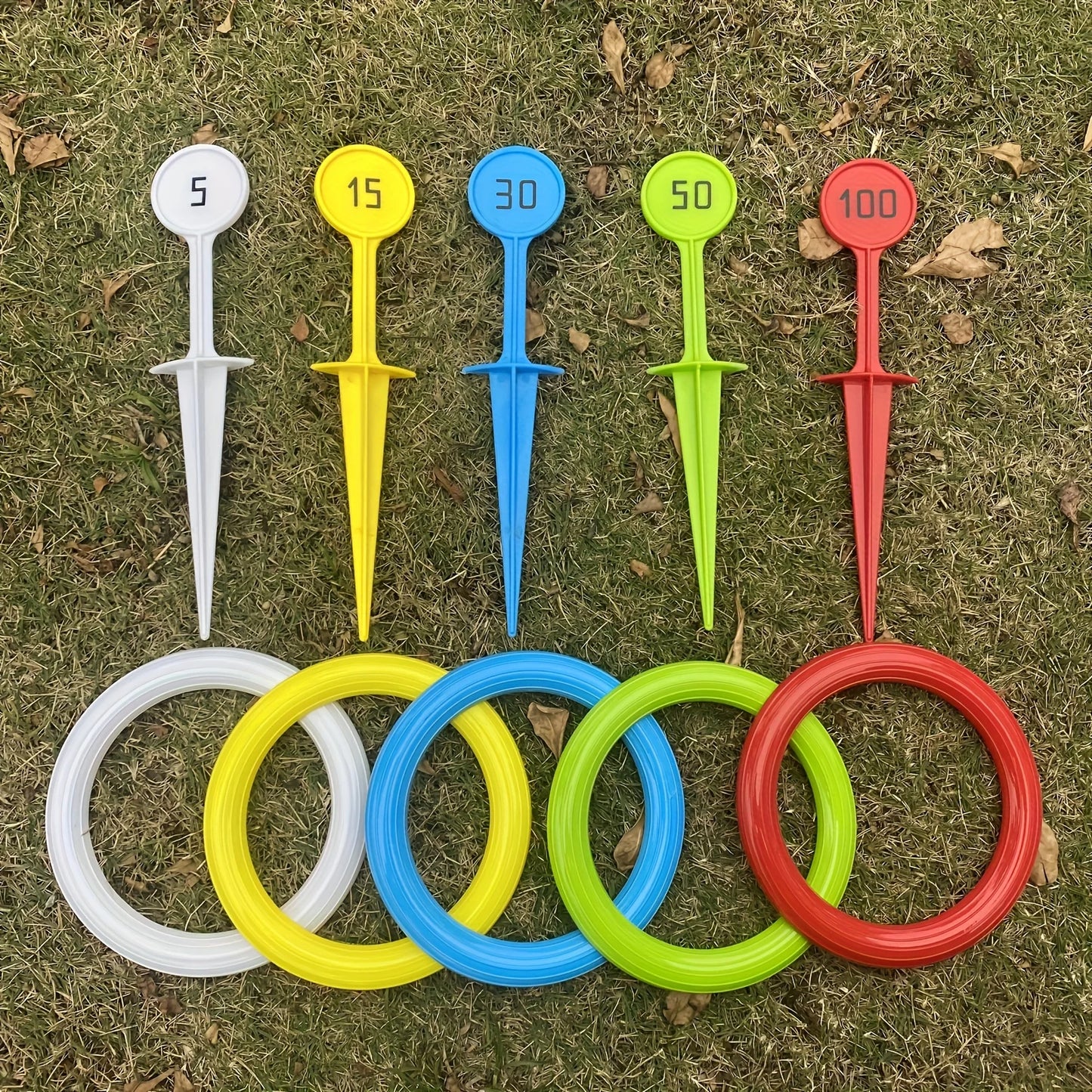 Outdoor Toss Ring Game – 4/8PCS Giant PVC Throwing Rings for Beach, Lawn & Pool Party Fun