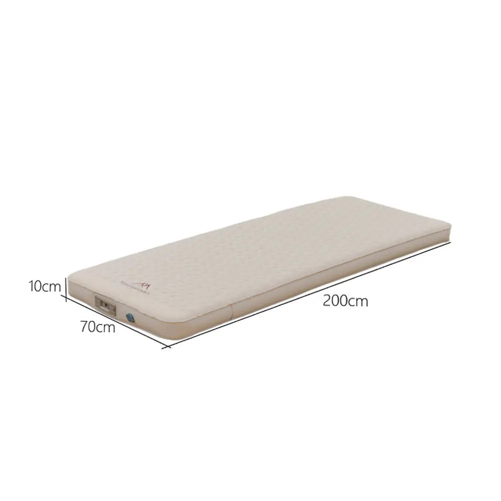 Camping Air Mattress Built-in Pump Self-Inflating Sleeping Pad Outdoor Tent Inflatable Bed for Backpacking Hiking