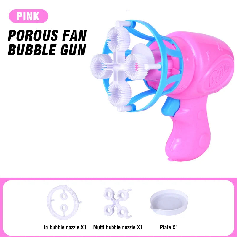 2-in-1 Dinosaur Bubble Gun – Electric Bubble Blower for Kids’ Outdoor Play