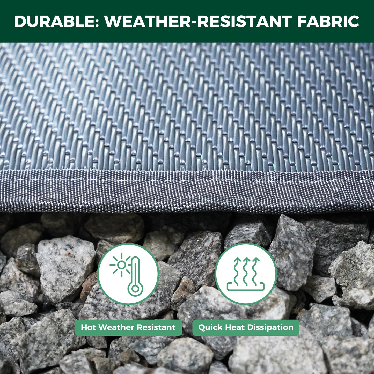 FXW Let's ROLL RV Rug – Designed for RV Adventures with Your Dogs, Full Coverage Across Campsite