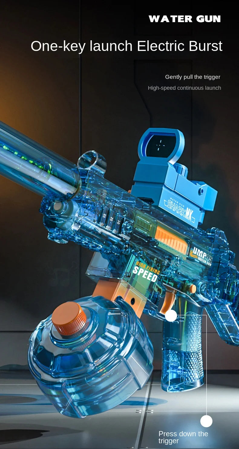 Electric Water Gun – Powerful Automatic Squirt Toy for Kids & Adults