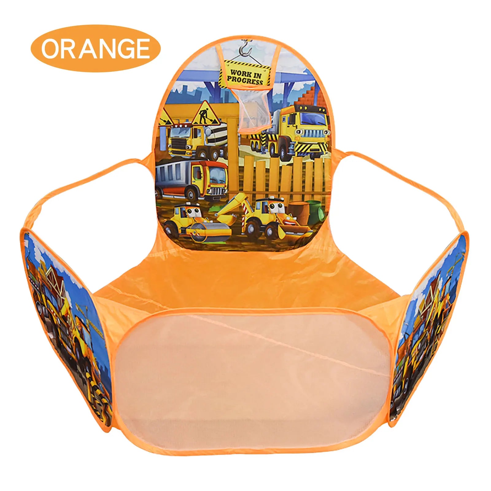 Kids Engineering Car Ball Pit – Cartoon Design with Shooting Game
