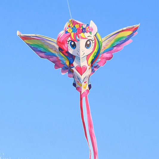 1.4-Meter Foal Kite with Colorful Wings, Cute and Beautiful Foal Kite with Irregular Shape, Easy to Fly, Suitable for Beginners
