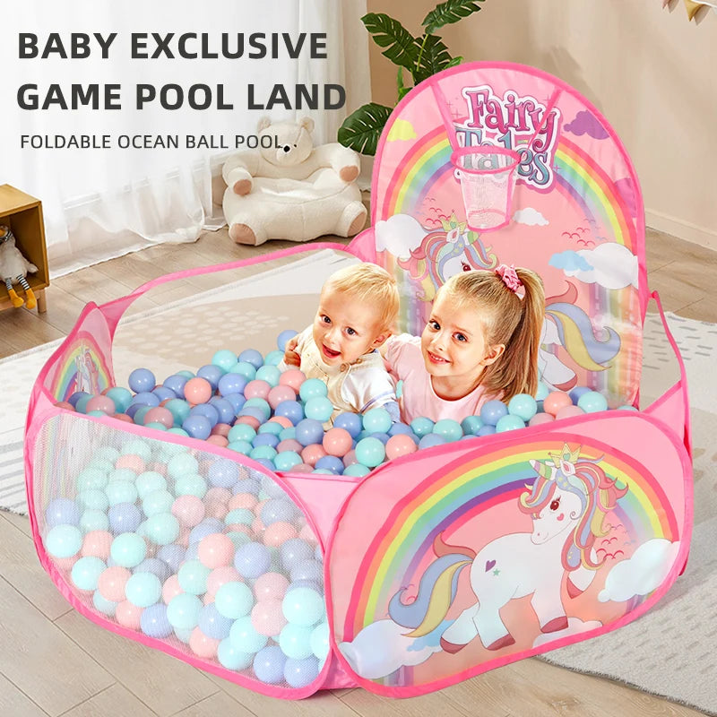 Kids Ball Pit – Indoor & Outdoor, Unicorn Design (Balls Not Included)
