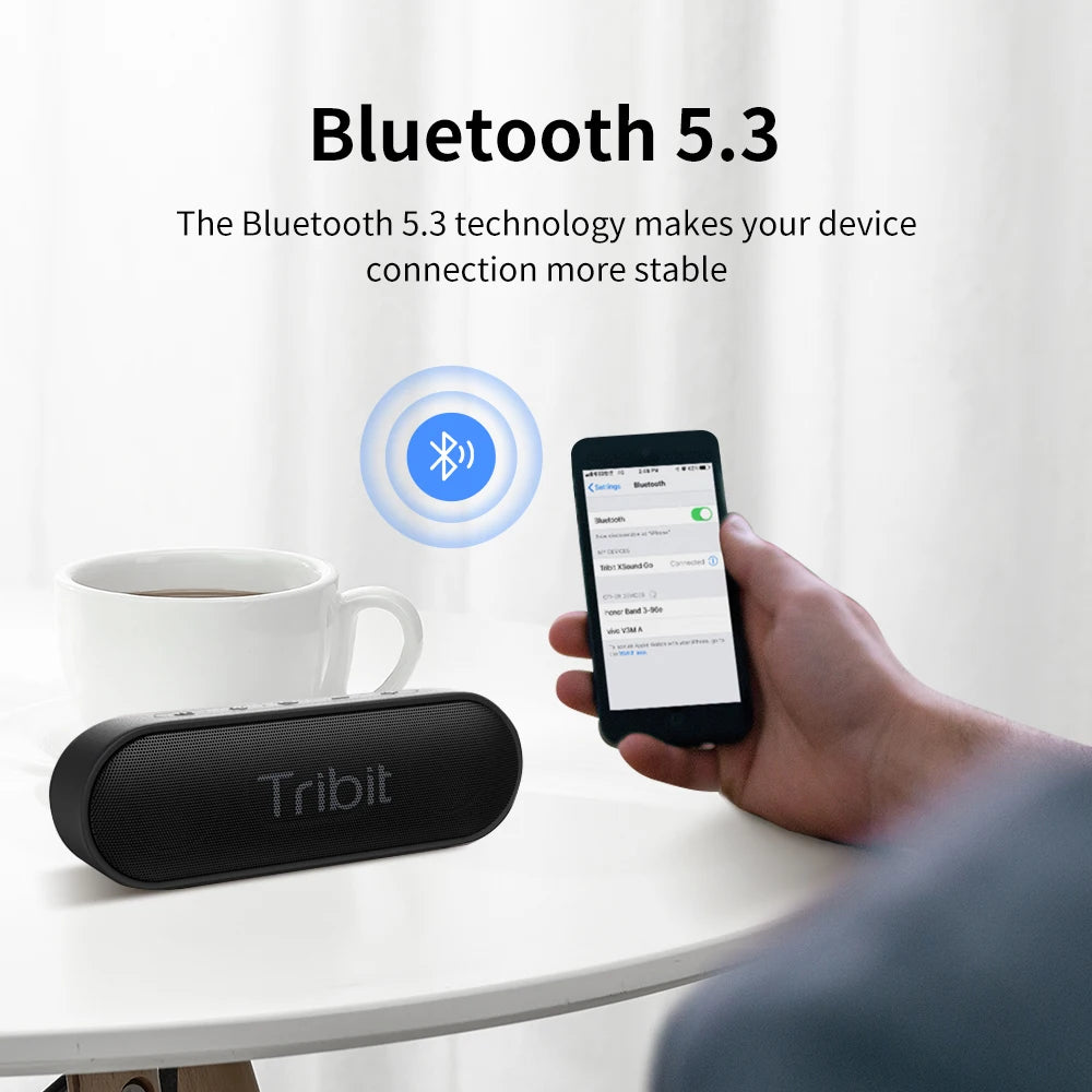 Tribit XSound Go Bluetooth Speaker – IPX7 Waterproof, 24H Playtime, Type-C