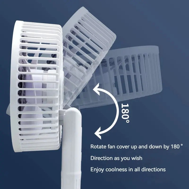 Handheld Fan with Detachable Base – Clip-On, Office & Outdoor Use