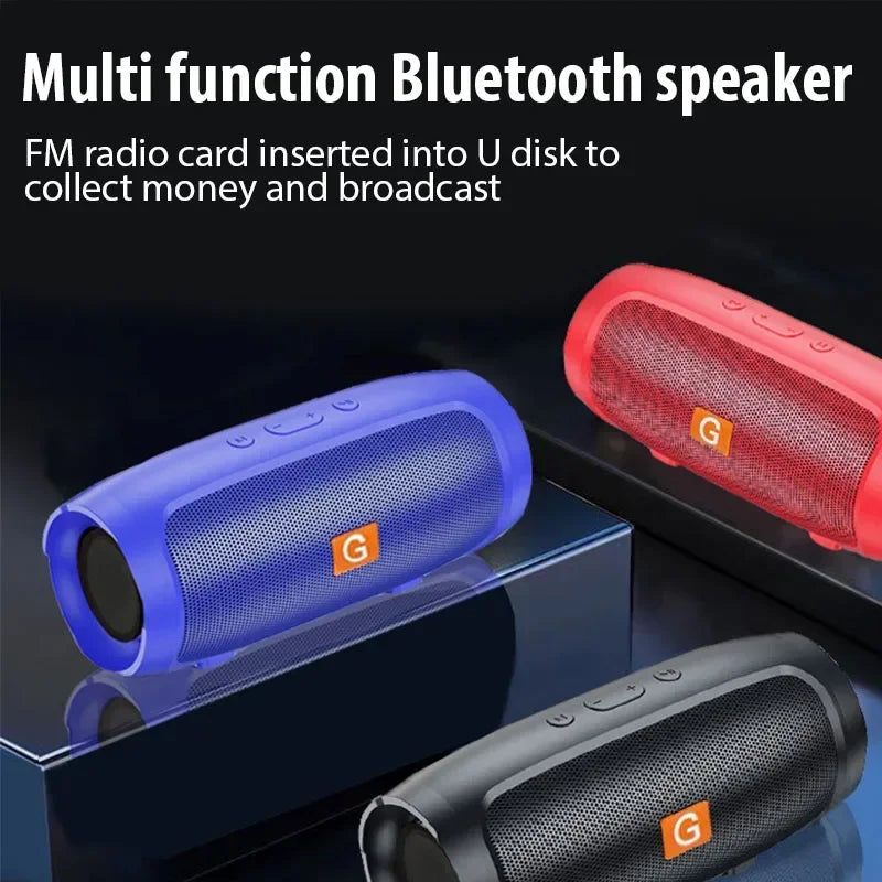 Portable Outdoor Subwoofer – Waterproof Bluetooth Speaker with FM & TF Card Support