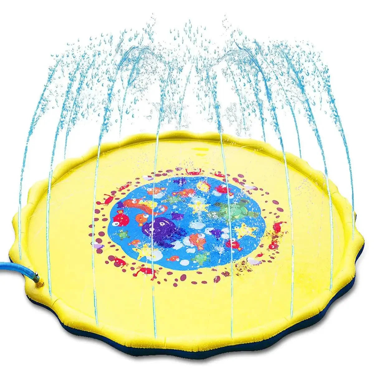 100/170CM Inflatable Water Spray Play Mat – Outdoor Splash Pad for Kids, Lawn & Beach Summer Fun