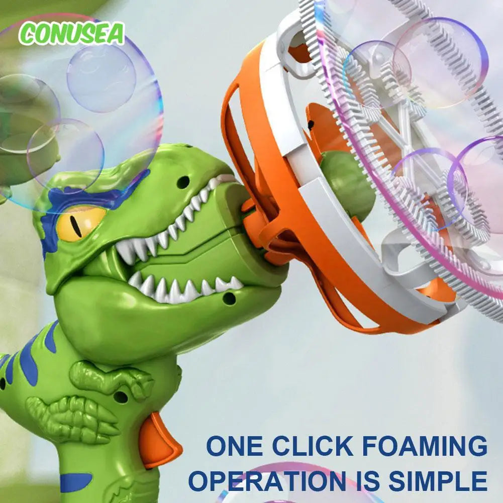 2-in-1 Dinosaur Bubble Gun – Electric Bubble Blower for Kids’ Outdoor Play
