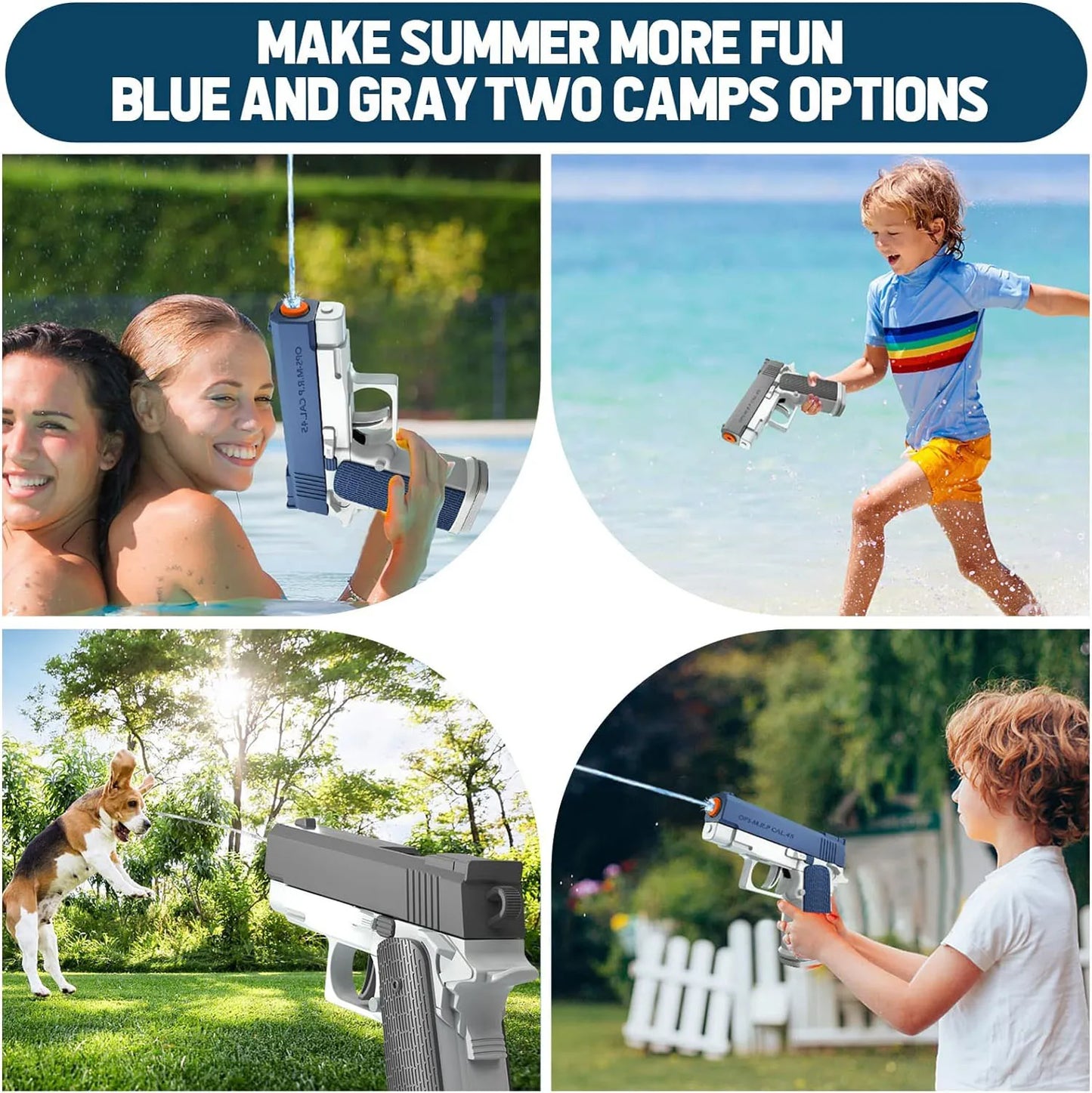 High-Pressure Water Gun – Non-Electric Automatic Squirt Toy for Kids & Adults