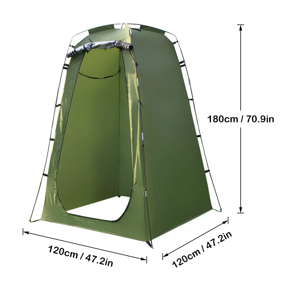 Tear-proof 210T Polyester Camping Tent for Shower 6FT Privacy Changing Room For Camping Biking Toilet Shower Beach