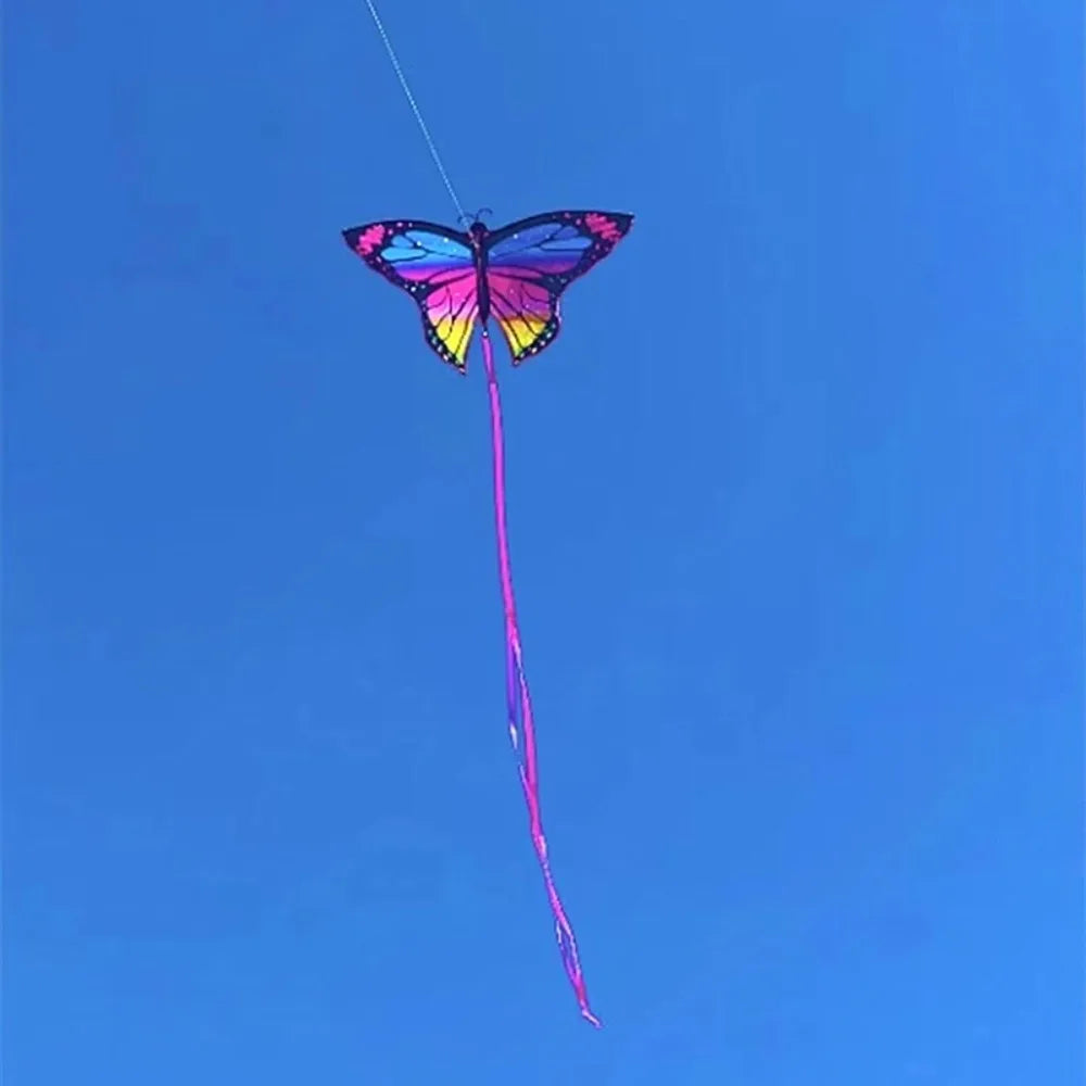 Beautiful Butterfly Flying Toy Butterfly Kite Long Tail 1.45m Kite Easy to Fly Steering 3D Kite Children's Kite