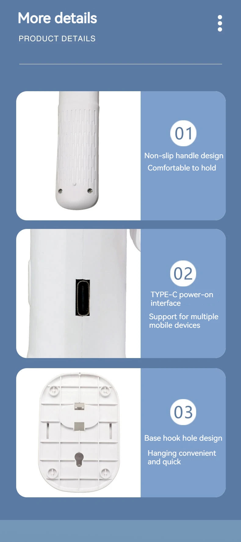 Handheld Fan with Detachable Base – Clip-On, Office & Outdoor Use