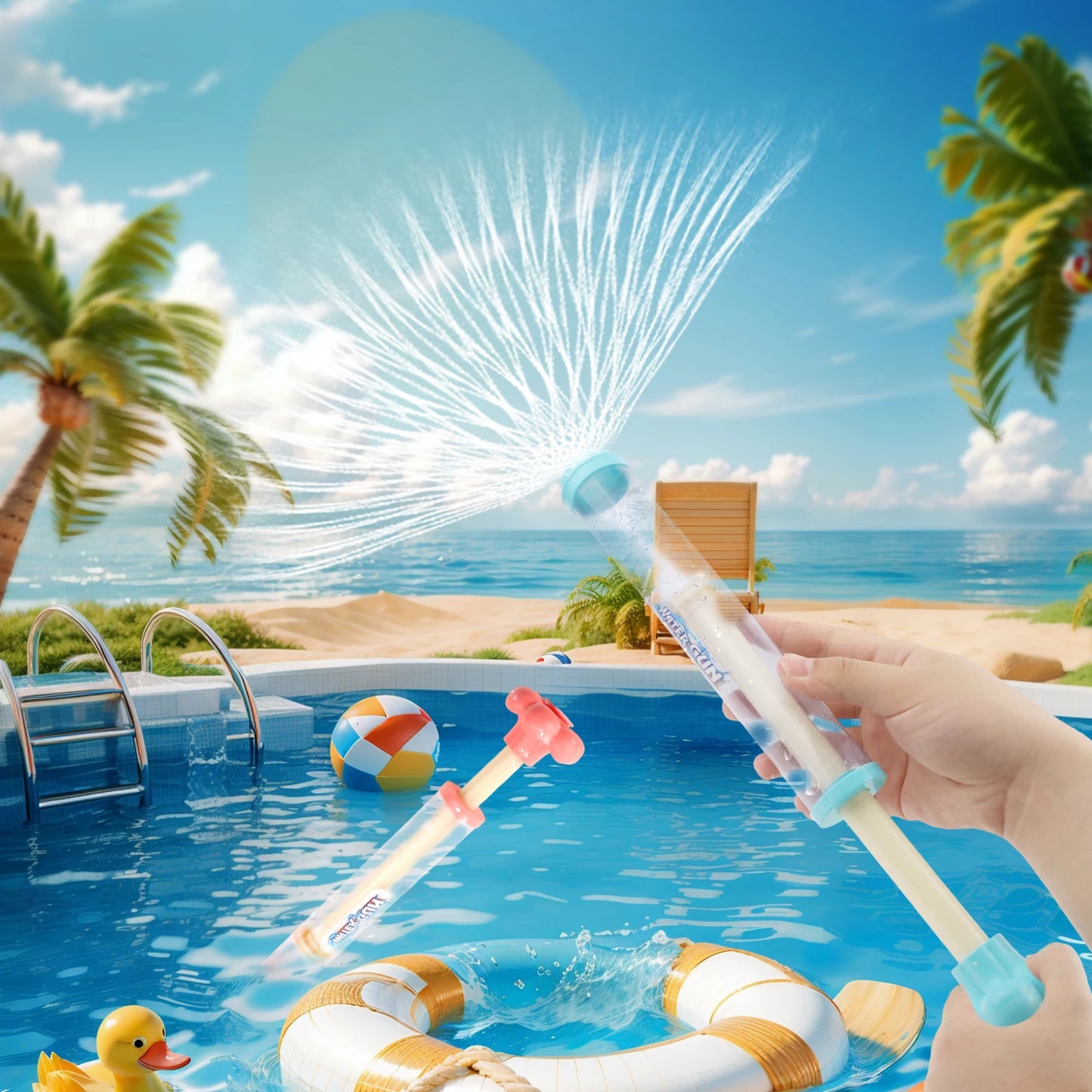 Fireworks Water Guns – Summer Beach Squirting Toys for Water Fights