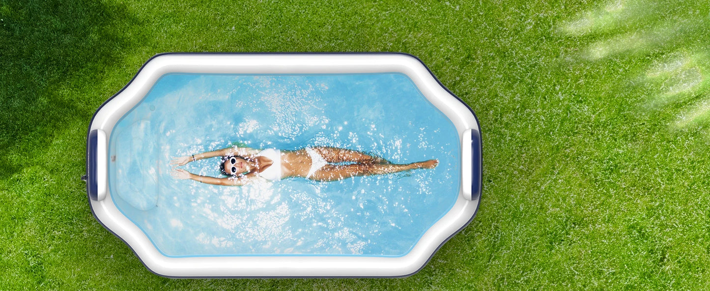 Oversized Inflatable Pool – Family Swimming Pool with Seats & Backrests
