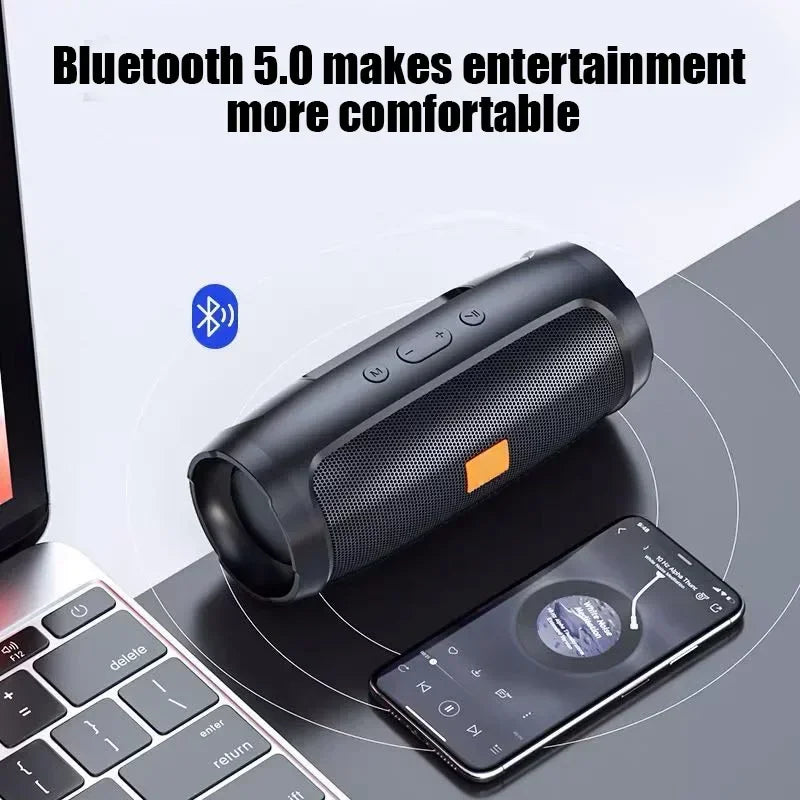 Portable Outdoor Subwoofer – Waterproof Bluetooth Speaker with FM & TF Card Support