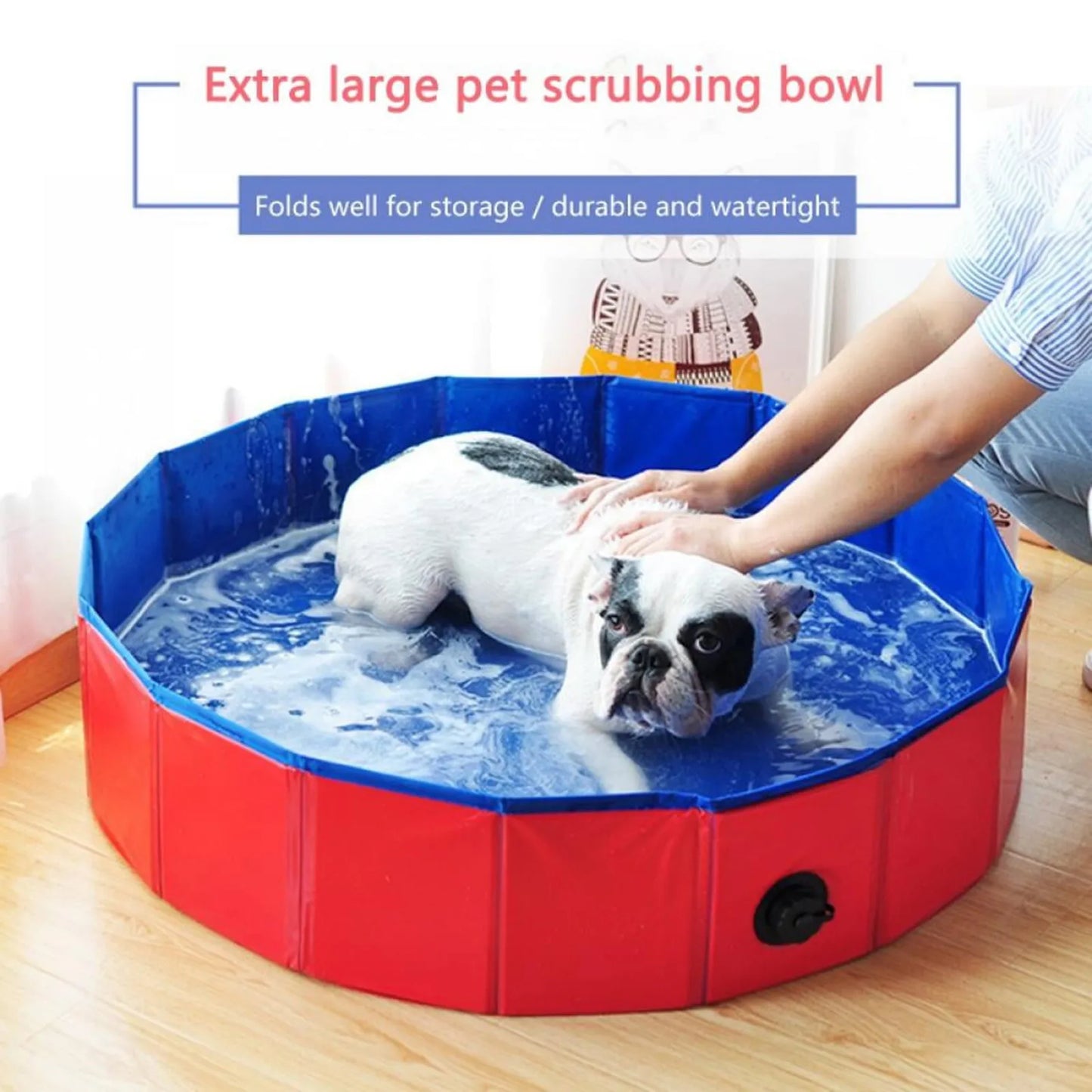 Foldable Portable Pet Swimming Pool Bathtub Indoor Outdoor Cold Water Bath Cleaning Bathtub Pet Accessories