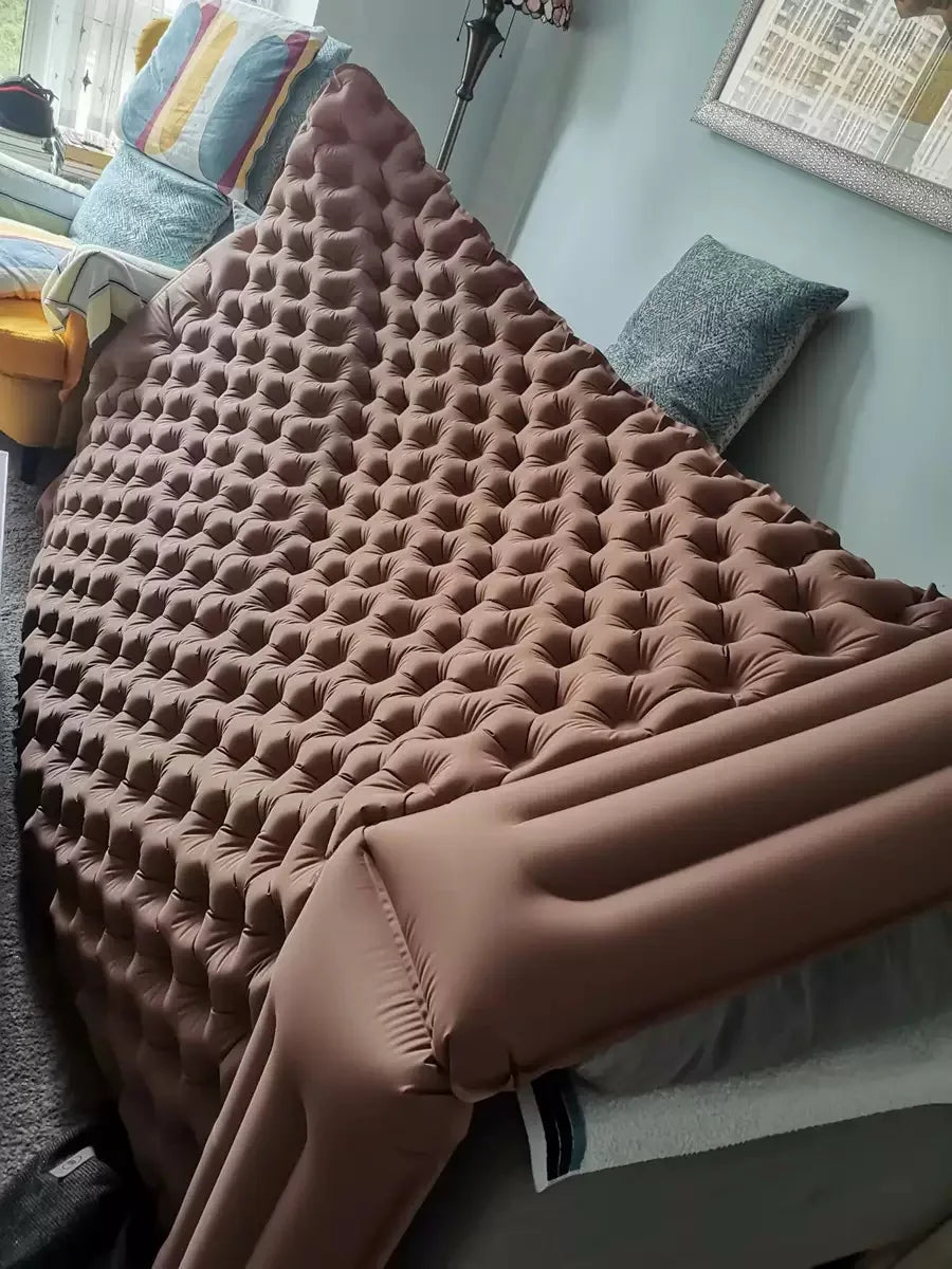 Camping Air Mattress 1-2 Person | Electric/Foot Pump Inflatables | Fast Inflation, Anti-Slip Surface Portable for Hiking/Beach