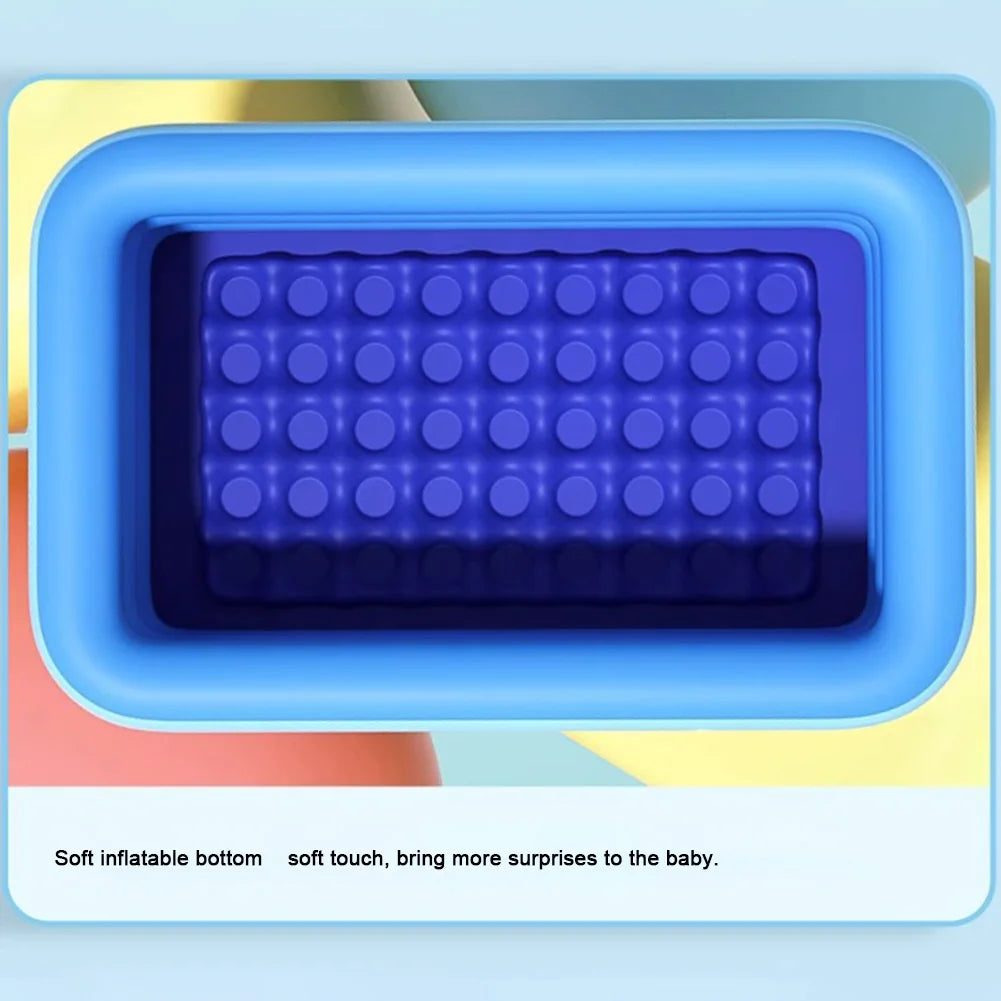 Kids Inflatable Pool – Square Thickened Baby & Family Water Play Pool