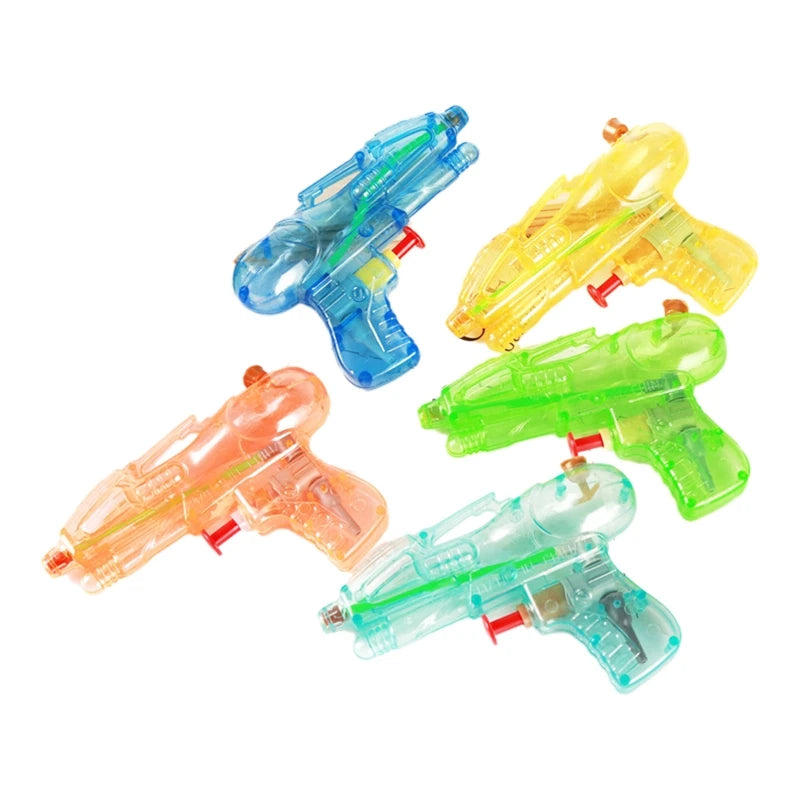 5-Pack Mini Water Guns – Transparent Squirt Toys for Kids’ Summer Play