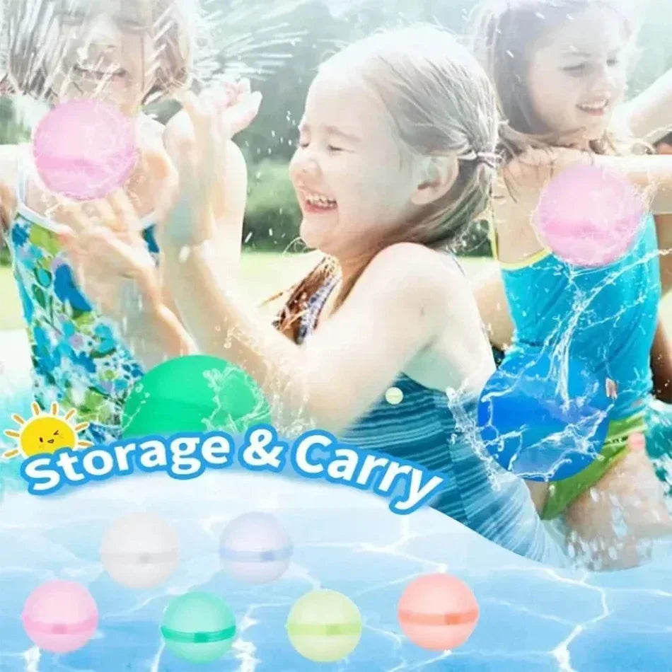 Reusable Silicone Water Balloons – 1-60 Pack, Pool & Water Games