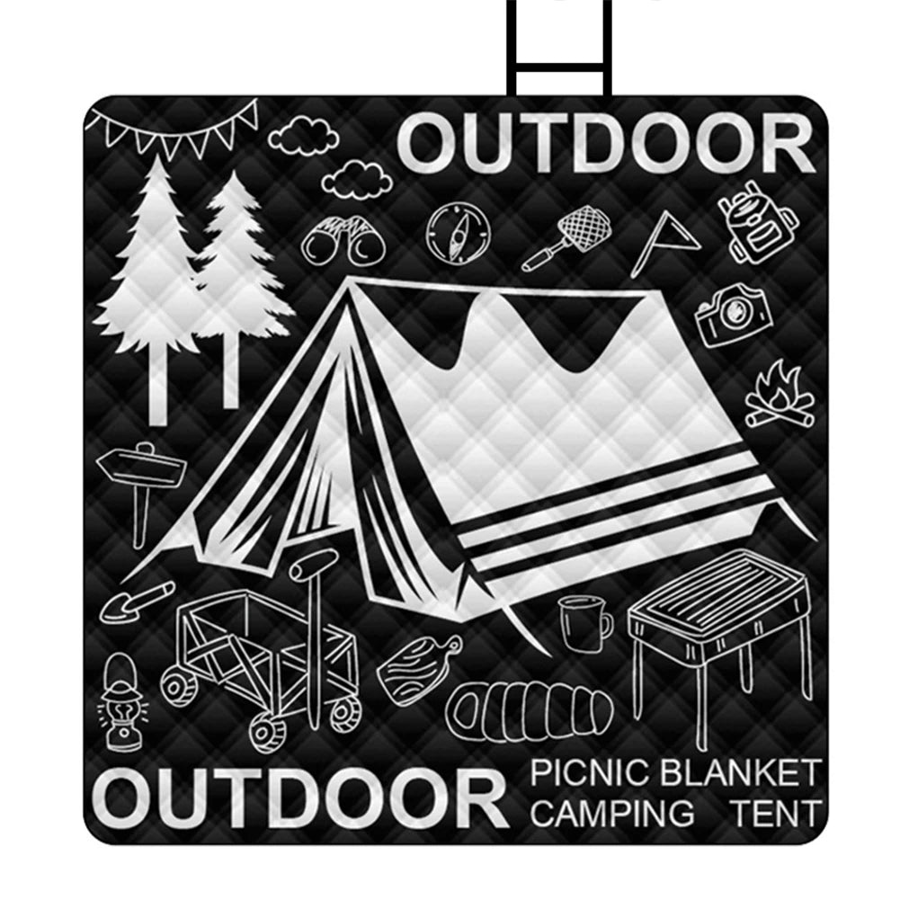 Ultrasonic Camping Mat Waterproof Printing Sleeping Pad Aluminum Film Bottom Thickened Moisture-proof Mat for Outdoor Grassland