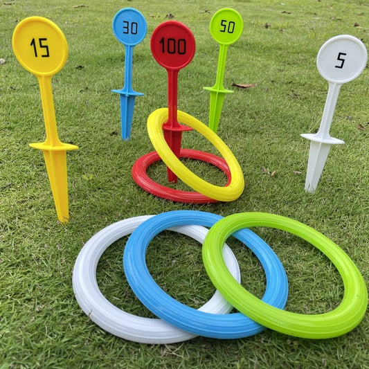 Outdoor Toss Ring Game – 4/8PCS Giant PVC Throwing Rings for Beach, Lawn & Pool Party Fun