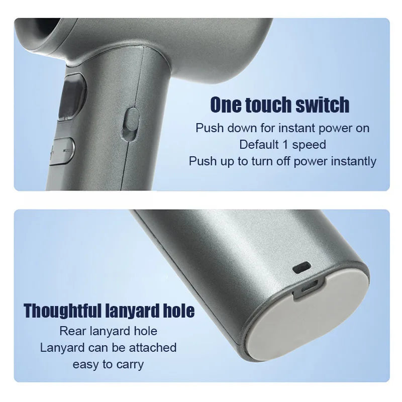Handheld Fan – USB Rechargeable, High-Speed Personal Cooling Fan