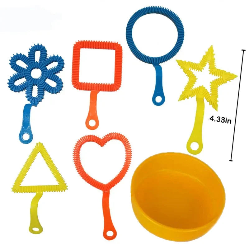 Bubble Stick Set – 3/7pcs Bubble Blowing Toys for Kids & Family Outdoor Fun