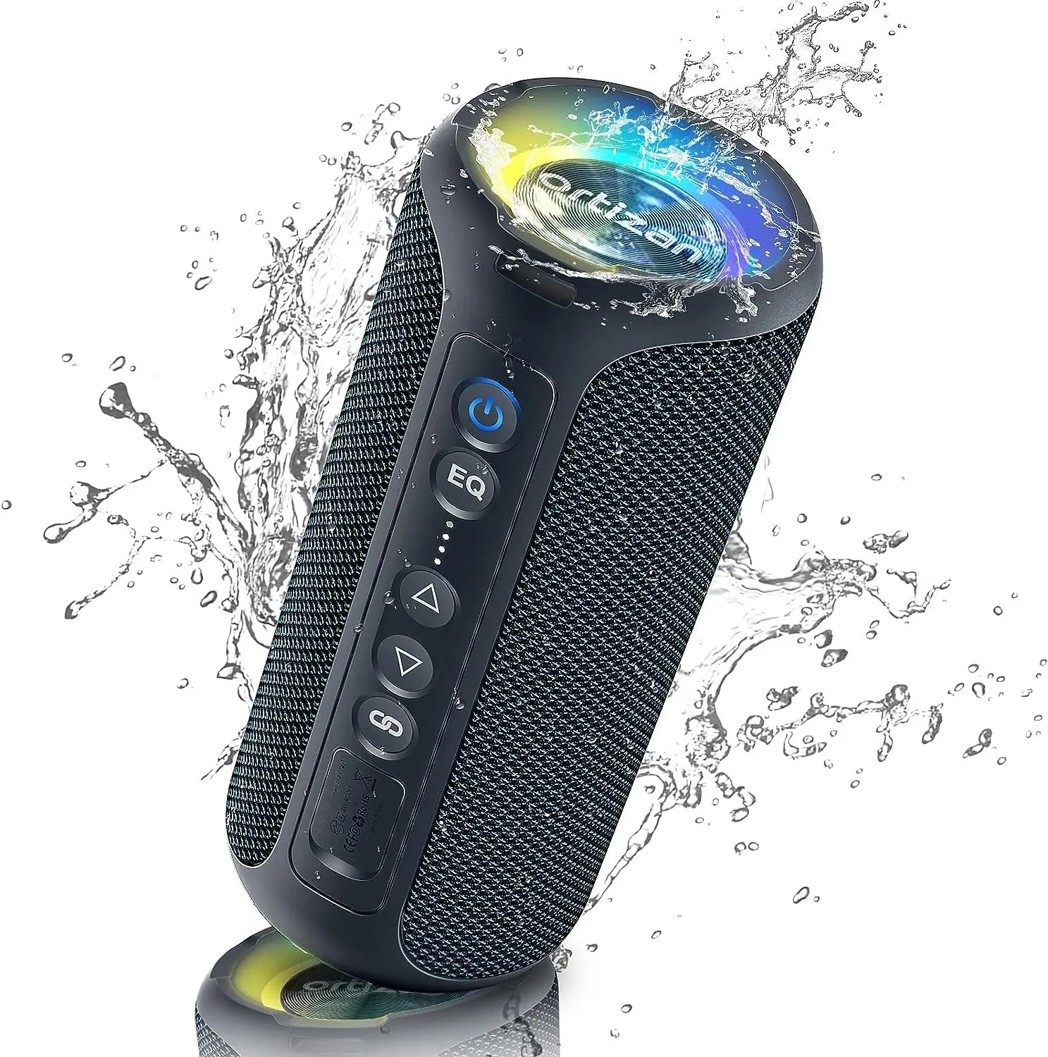 Ortizan X8 Pro Bluetooth Speaker – 40W Stereo, IPX7, 30H Playtime, Color Lights